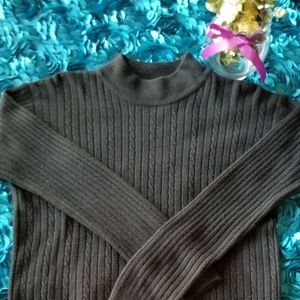 Laura Scott Long Sleeves  Black Sweater.